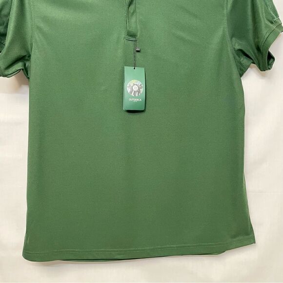 Outsideca‎ Tactical Shirt Mens 2XLHook & Loop Sleeve Patch Solid Green Shooting - Picture 3 of 15